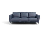 Astonic Blue Leather Sofa Model LV00212 By ACME Furniture